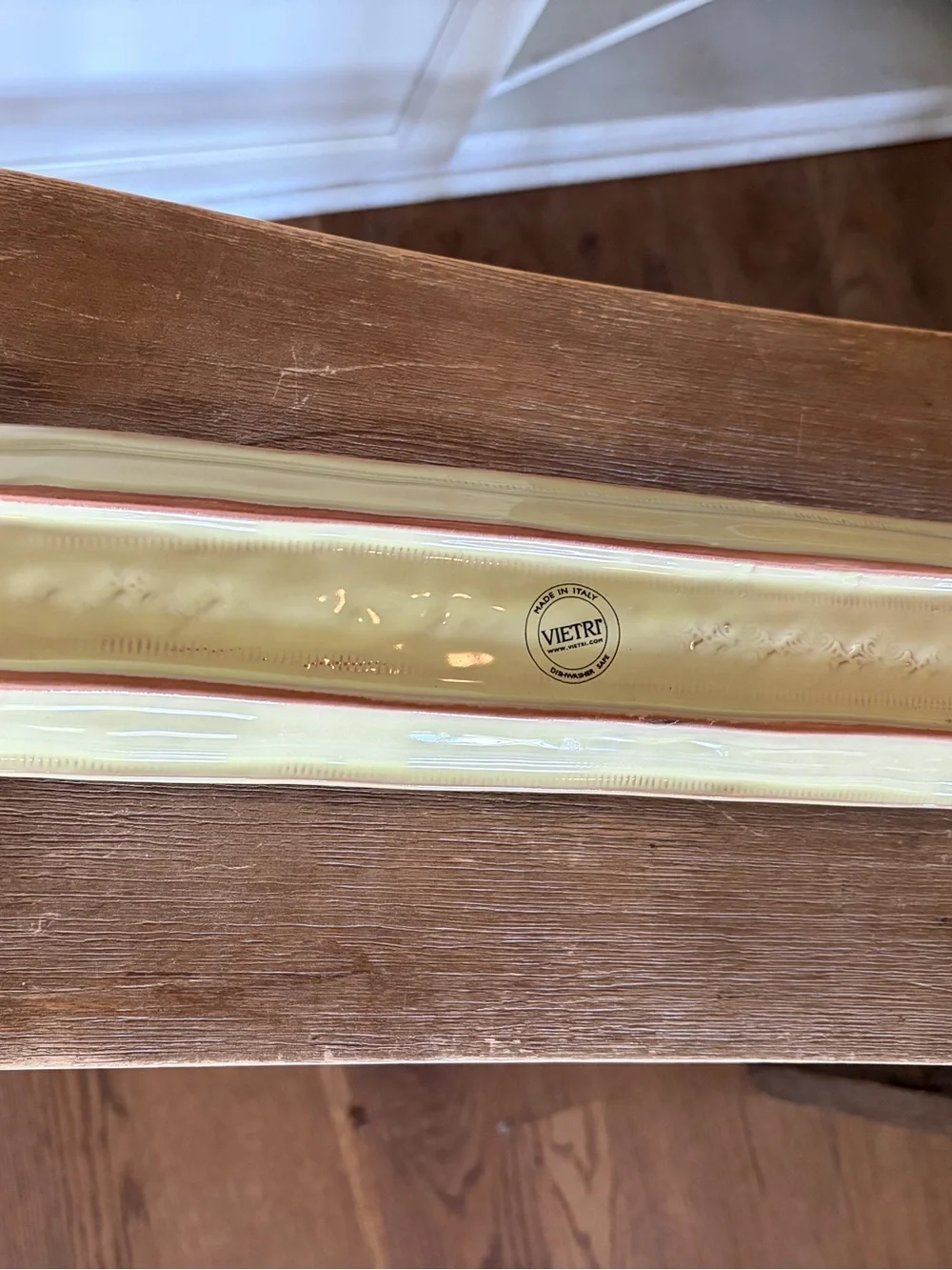 Vietri Olive Boat celadon new 16”